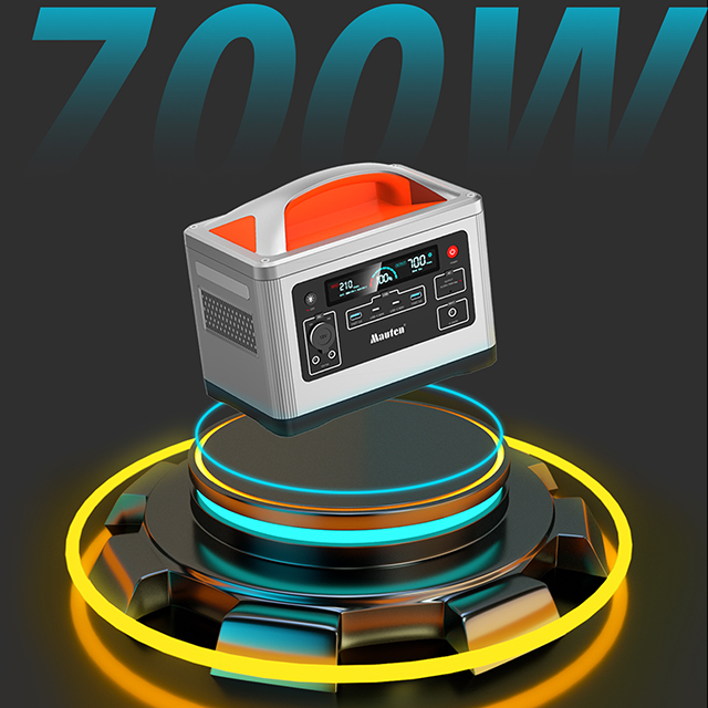 マオテン ポータブル パワー ステーション 700W リン酸鉄リチウム バッテリー燃料なしの緊急事態 太陽光発電機 出力 ピュアサイン波 ポータブル パワー 110V/220V